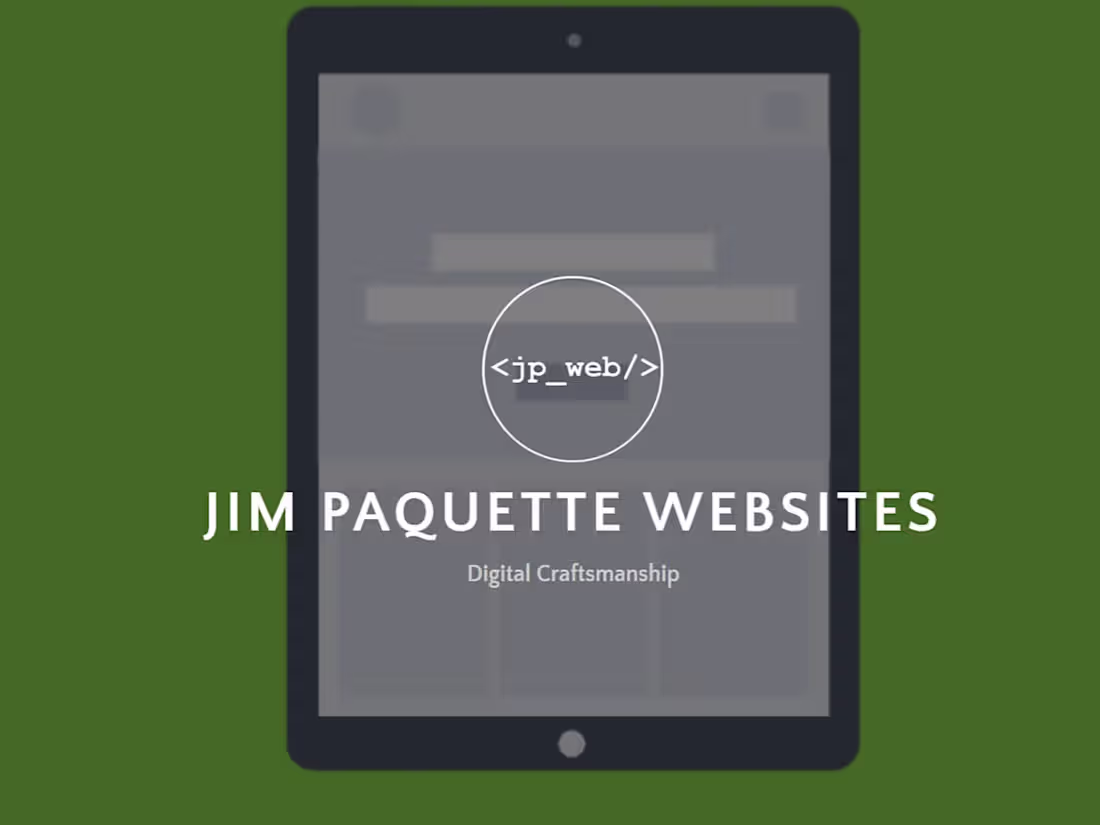 Cover image for Jim Paquette Websites
