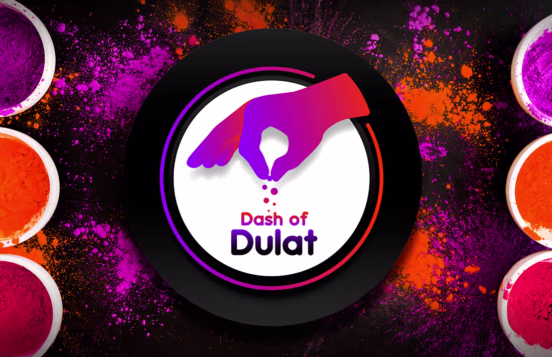 Cover image for Logo + animation | Cooking channel "Dash of Dulat" on Behance