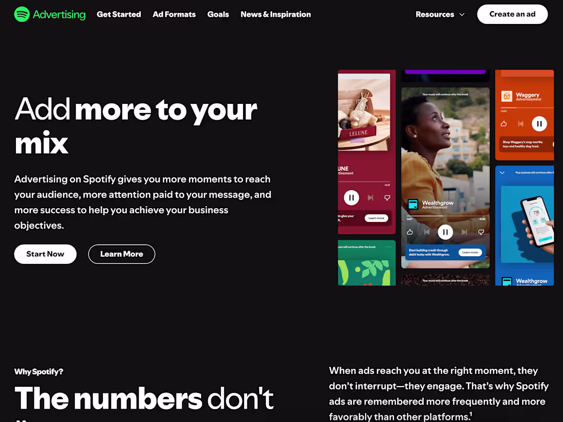 Cover image for Advertiser Features at Spotify