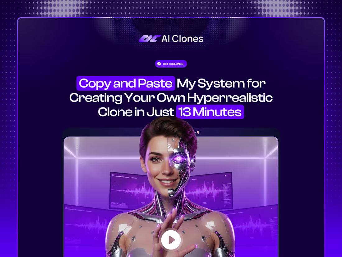 Cover image for Landing Page ✦ AI Clones