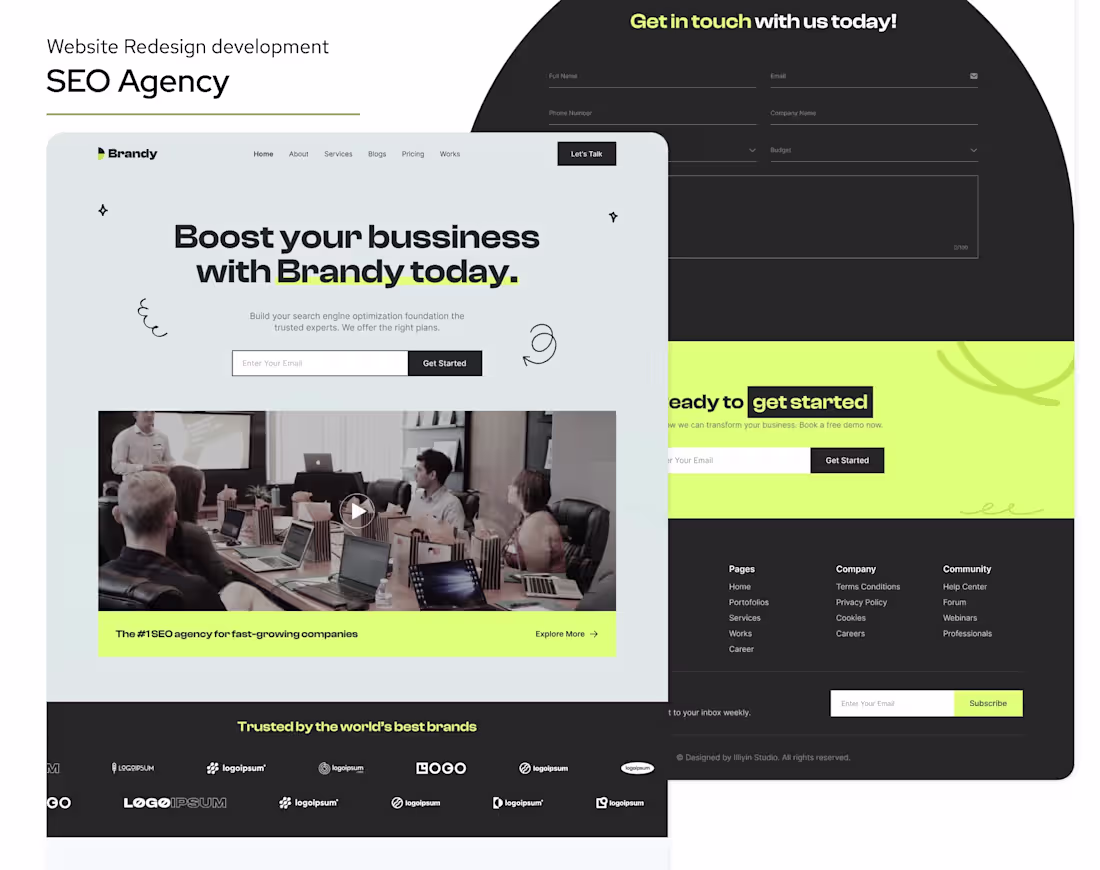 Cover image for SEO Agency homepage development