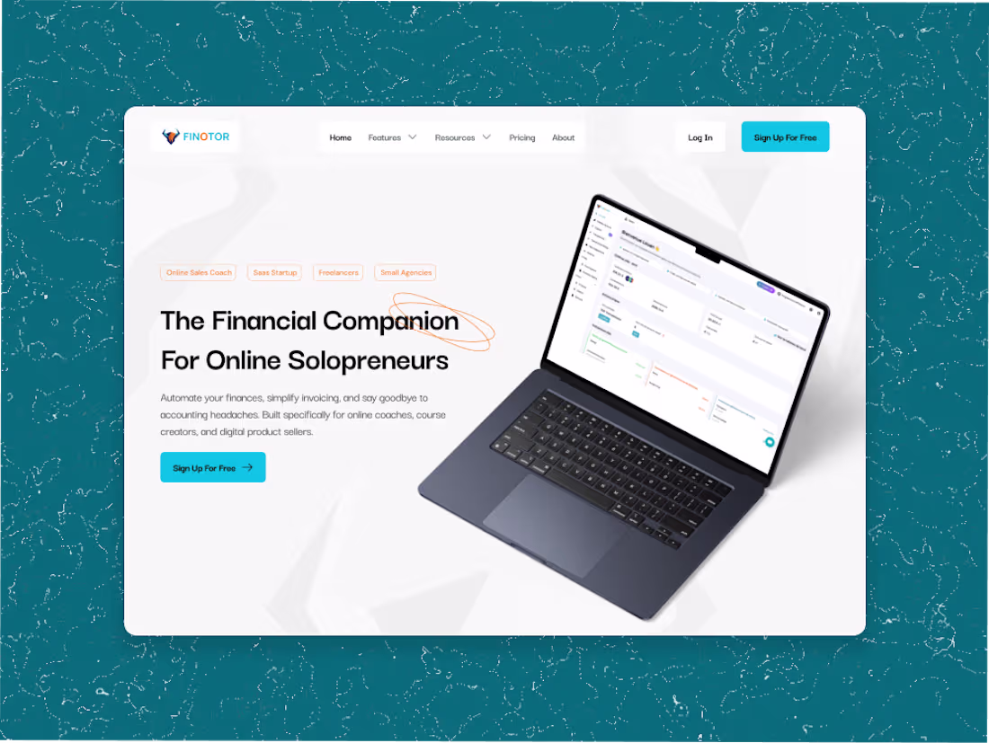 Cover image for Landing Page Redesign for Finotor
