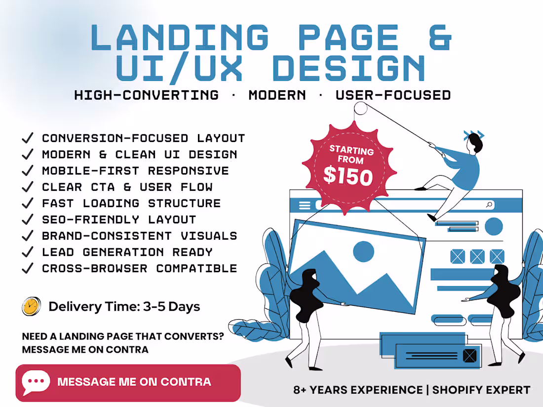 Cover image for Conversion-Focused Landing Page & UI/UX Design
