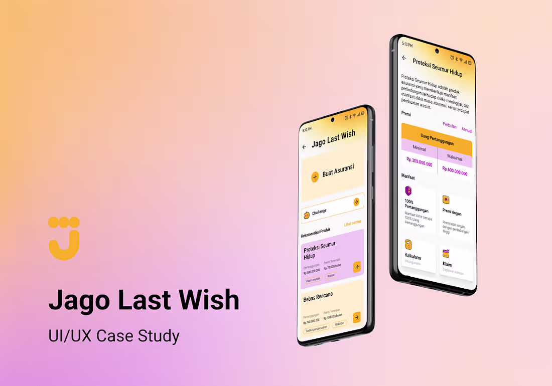 Cover image for Make Insurance Easy and Fun �— Jago Last Wish UI/UX Case Study