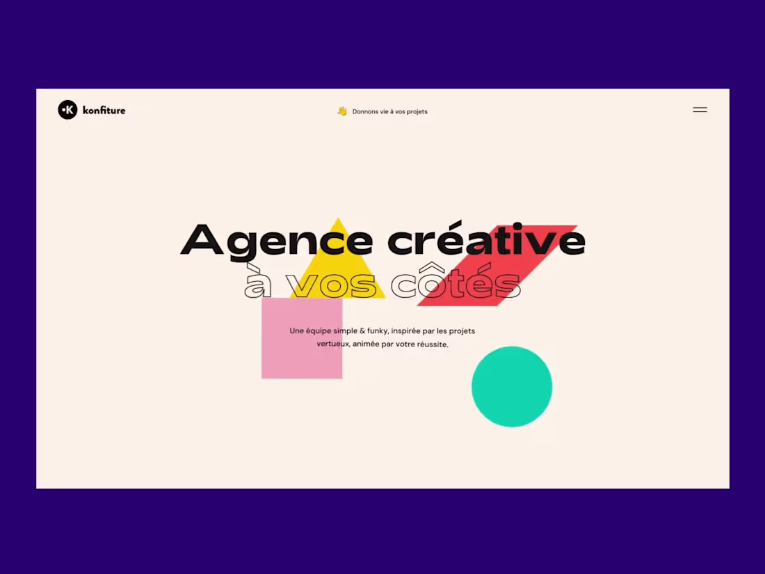 Cover image for Konfiture Website design