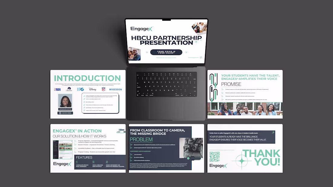 Cover image for EngageX™ - Pitch Deck Design for HBCU's