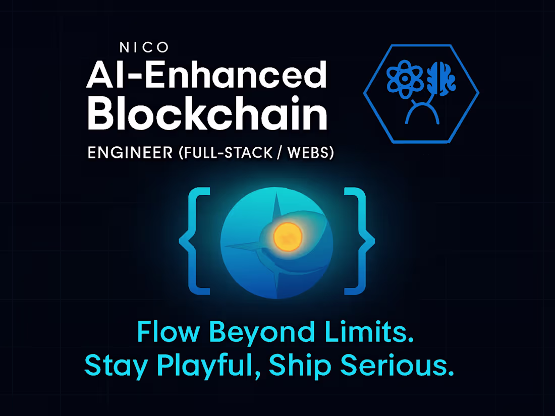 Cover image for AI-Enhanced Blockchain Development (Full-Stack / Web3)