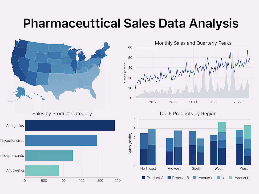 Cover image for Pharmaceutical Sales Data Analysis