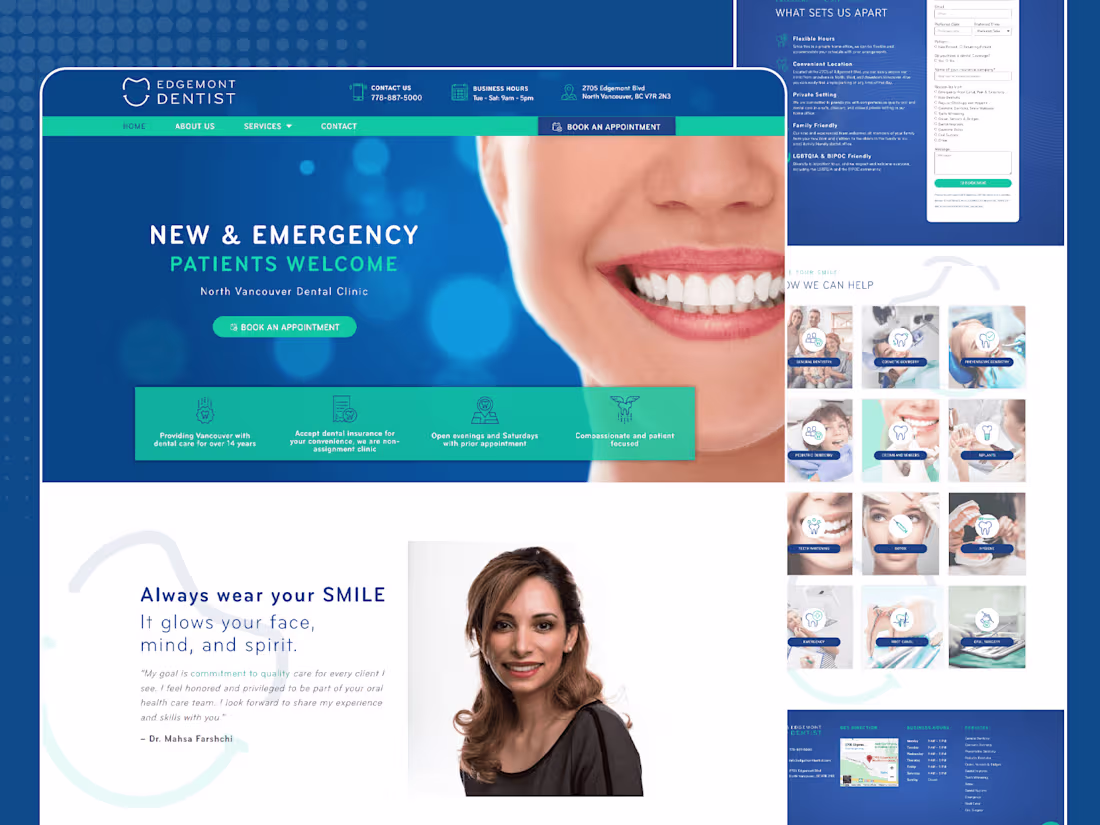 Cover image for Dental Clinic Website Design