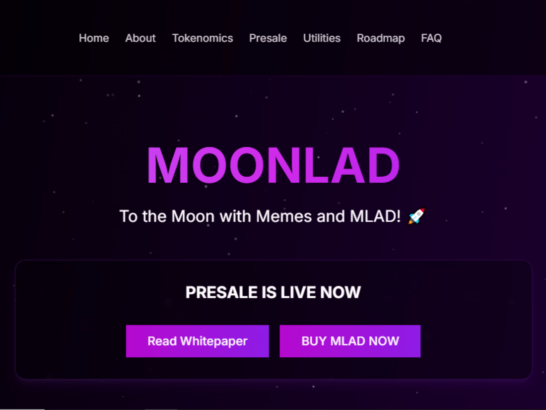 Cover image for MoonLad Presale and Website Launch