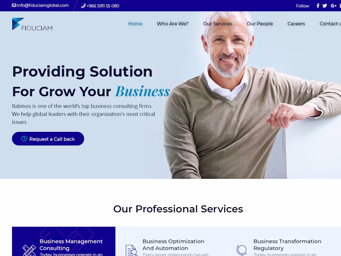 Cover image for Fiduciam Web Design