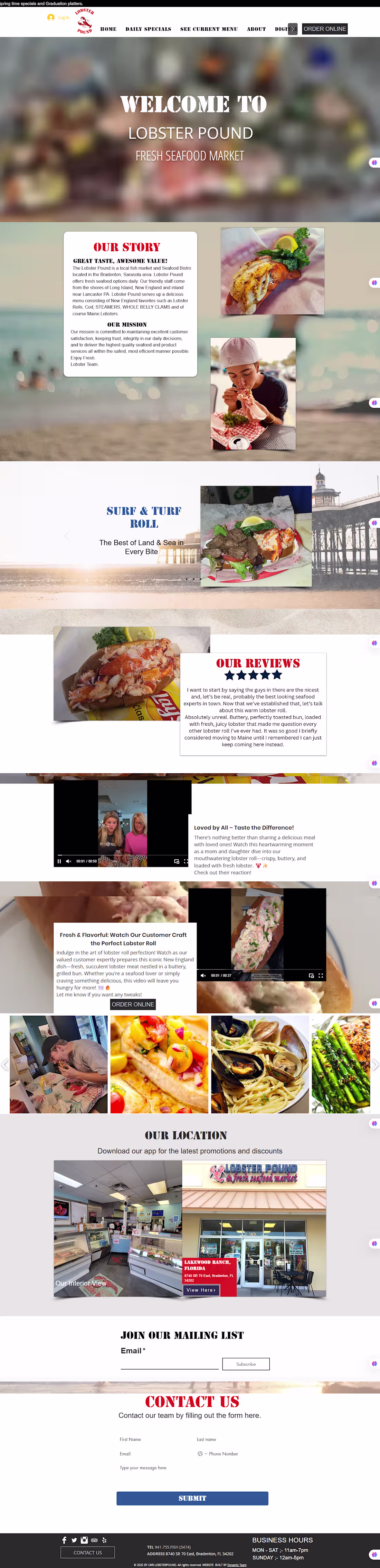 Cover image for Lakewood Ranch Lobster Pound and Fresh Seafood Market