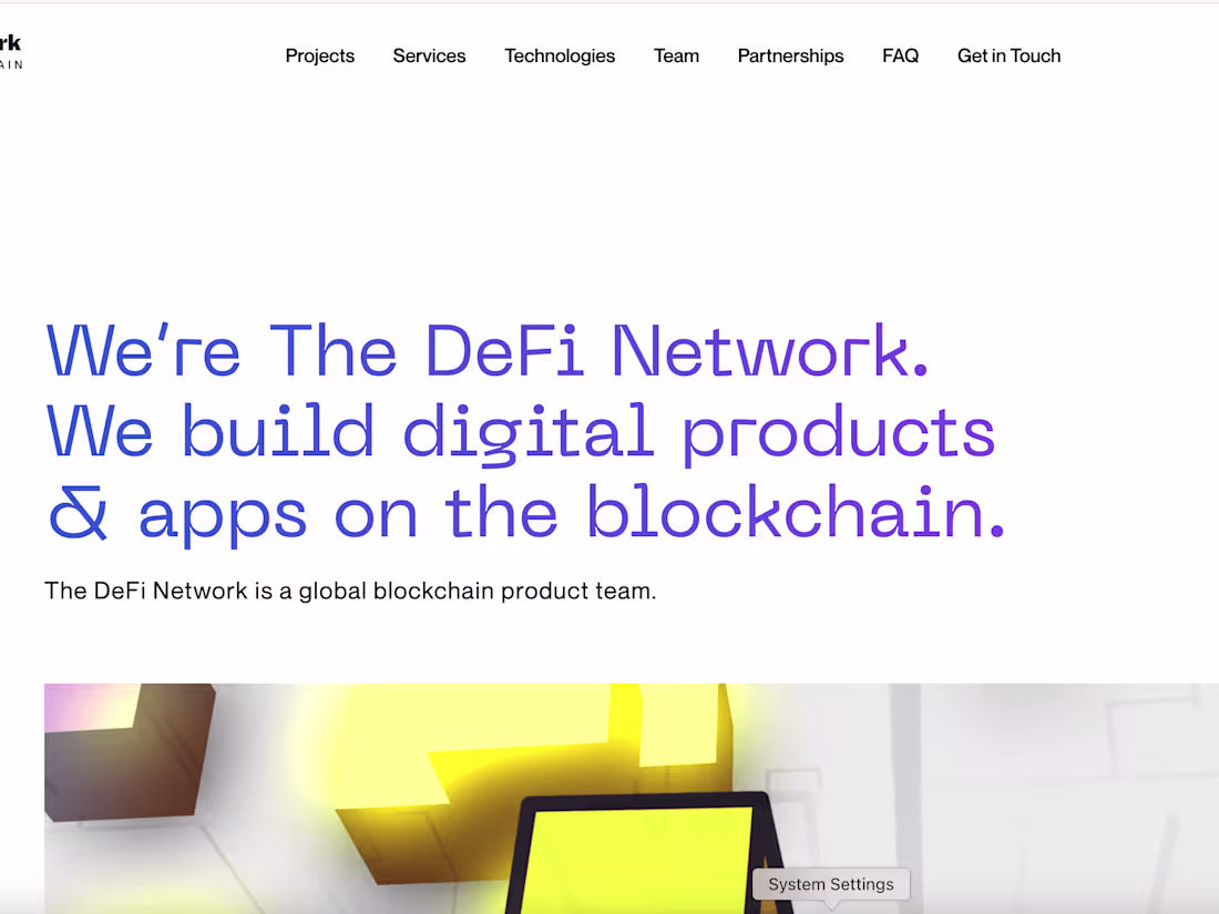Cover image for DefiNetwork | Frontend Developer
