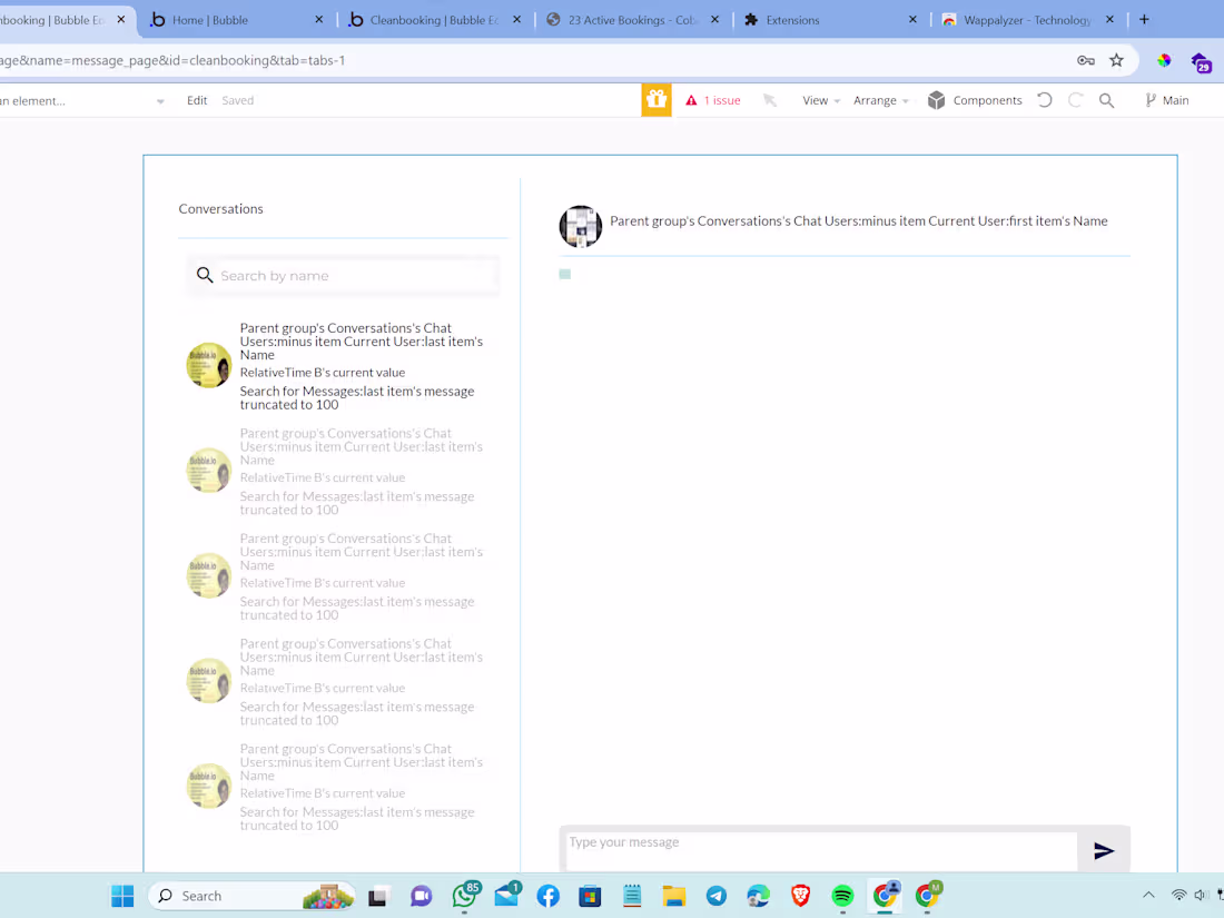 Cover image for Bubble.io Chat App Development