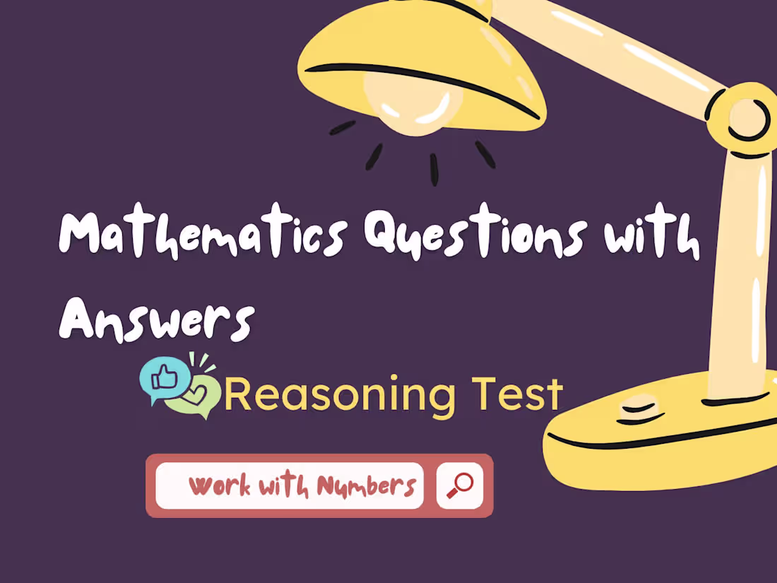 Cover image for Mathematical Reasoning Test.pdf