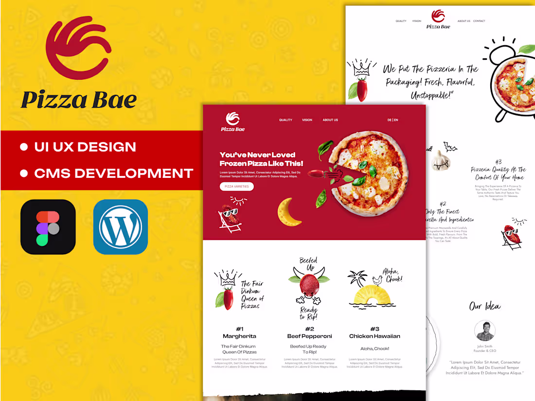Cover image for Pizza Restaurant Web Design and WordPress Development