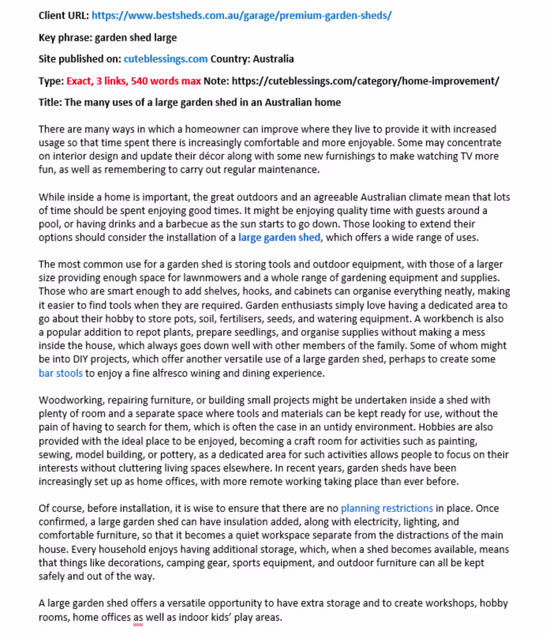 Cover image for My client gave the brief