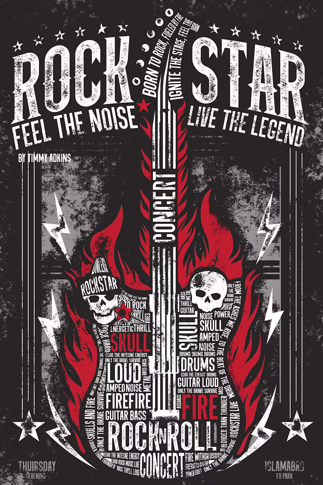 Cover image for Rockstar poster design