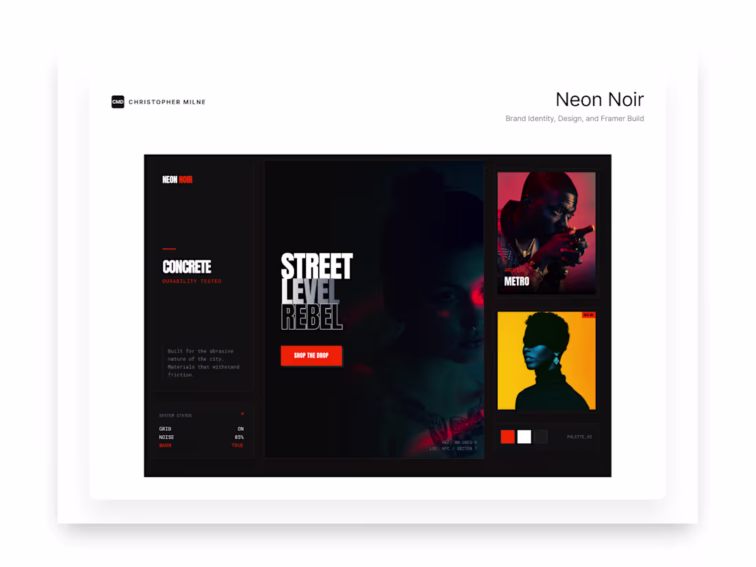 Cover image for Neon Noir Urban Industrial E-Commerce Experience