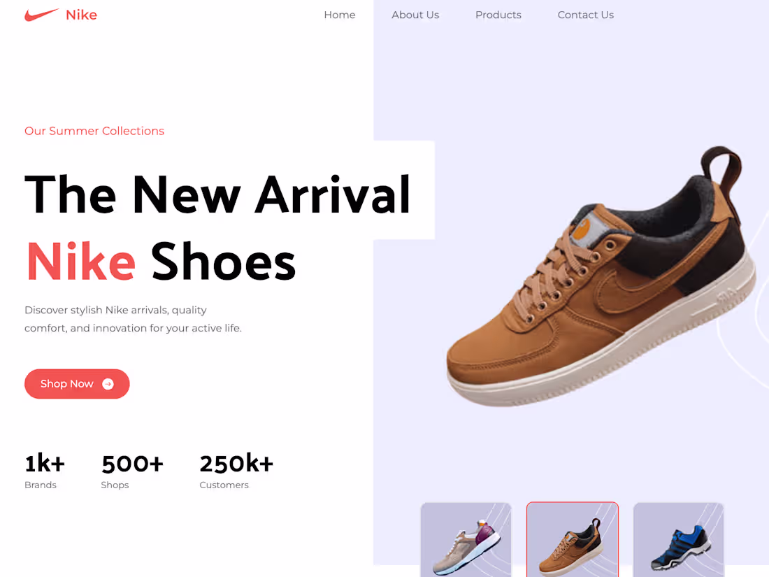 Cover image for Nike Shoes Website