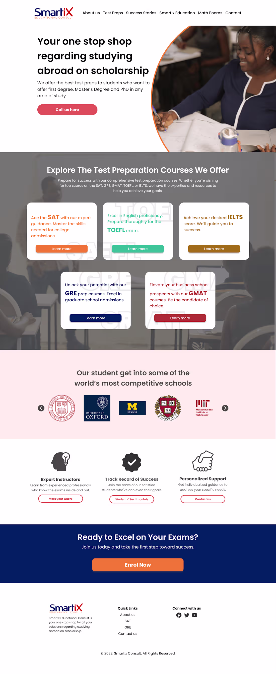 Cover image for Smartix Consult | Educational Consult Website