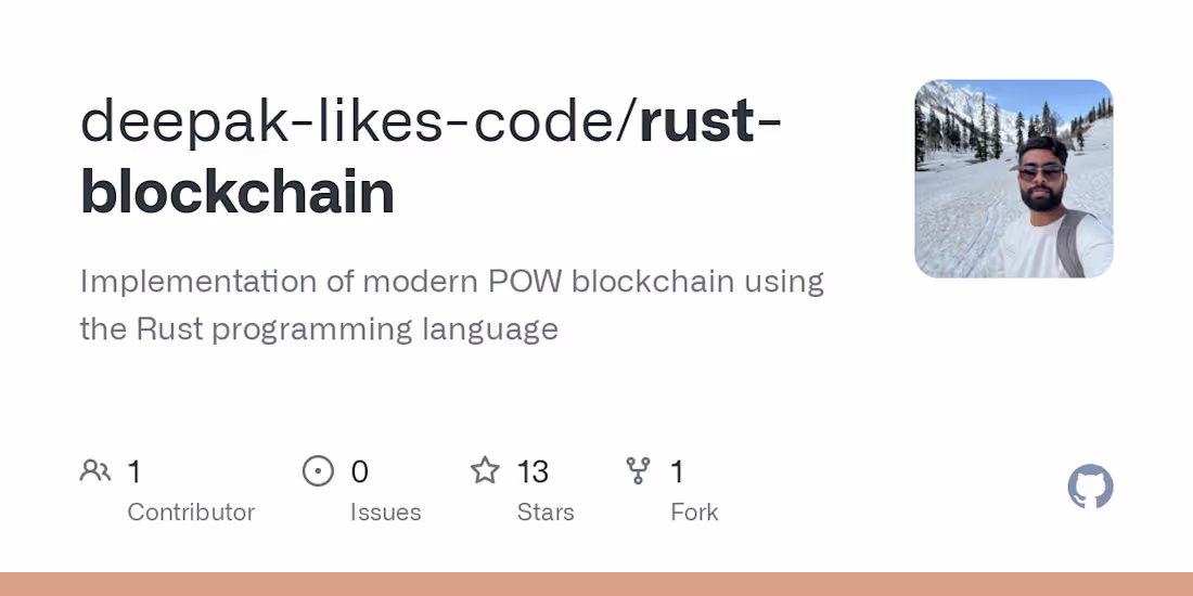 Cover image for deepak-likes-code/rust-blockchain
