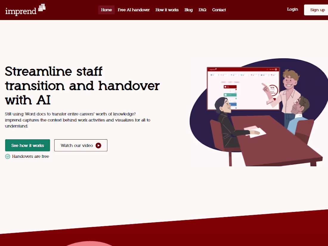 Cover image for Webflow design and development for imprend
