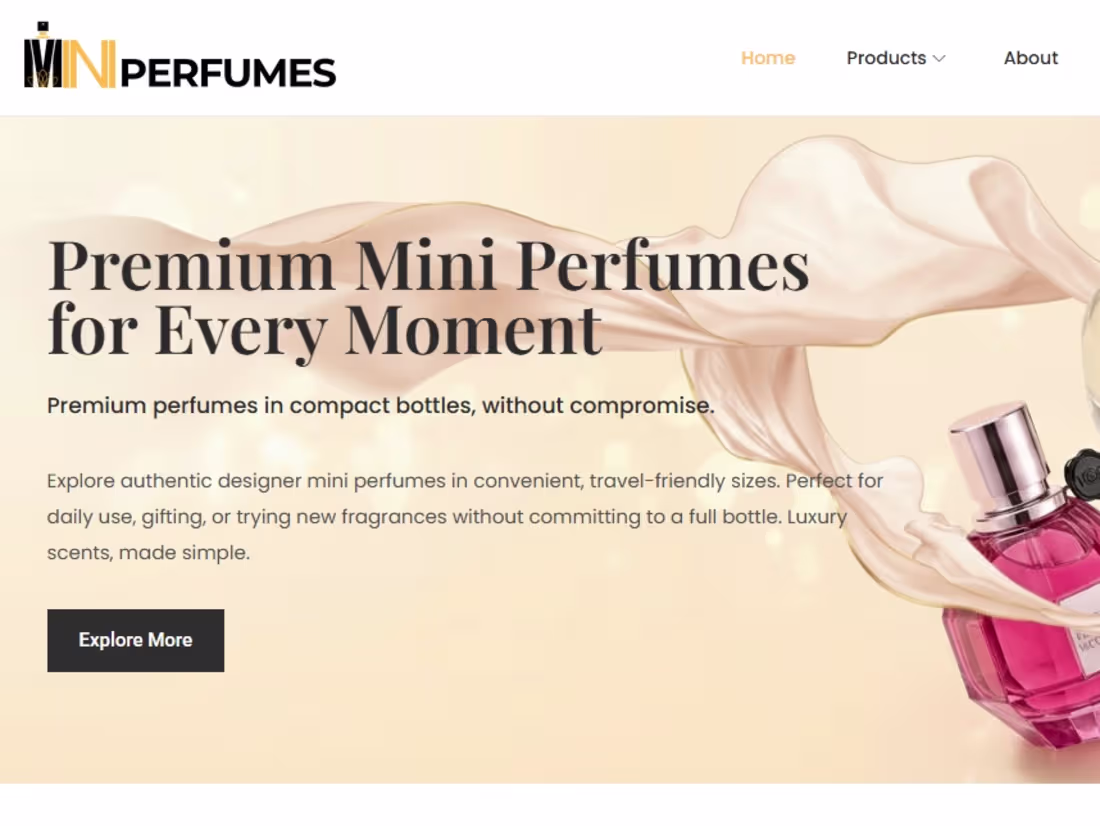 Cover image for The MiniPurfumes project involved developing