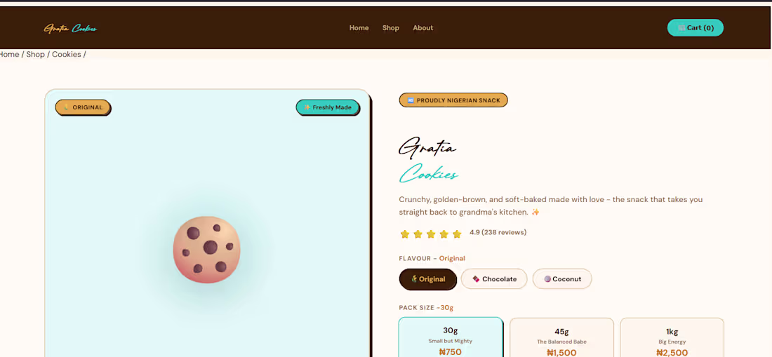 Cover image for Gratia cookies🍪 -A warm, cozy