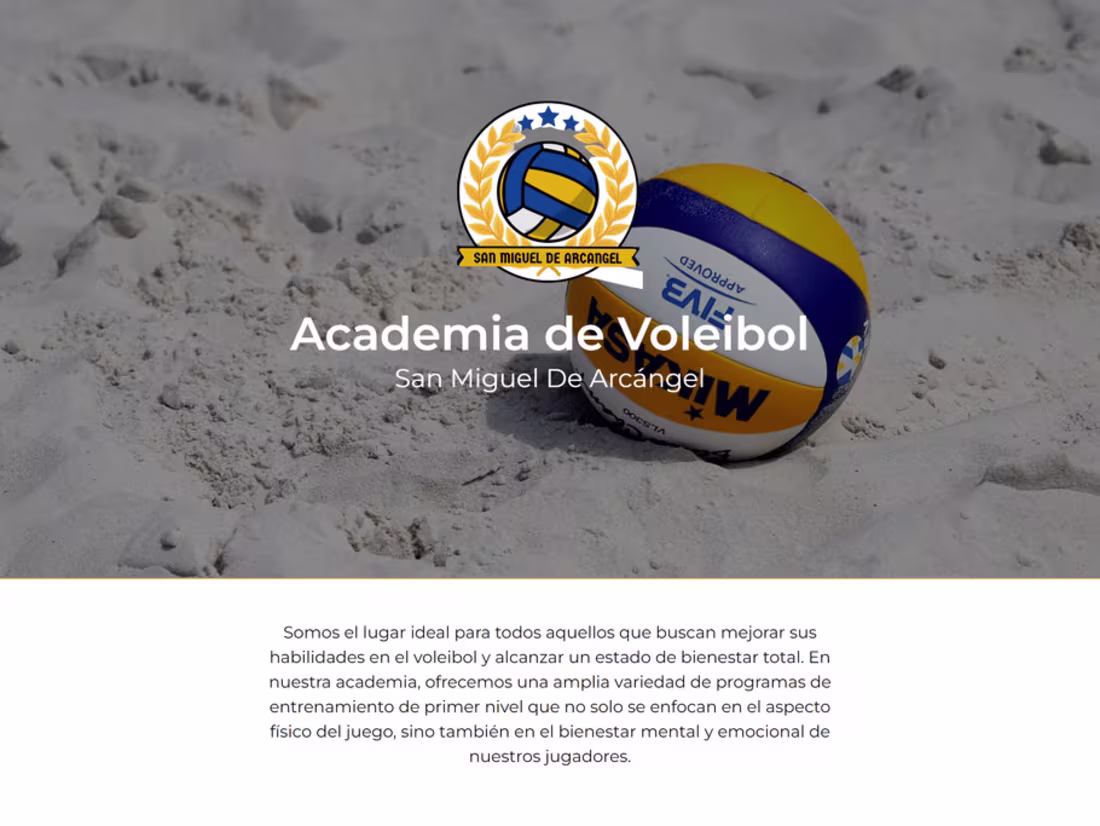Cover image for San Miguel De Arcángel | Academia de Voleibol