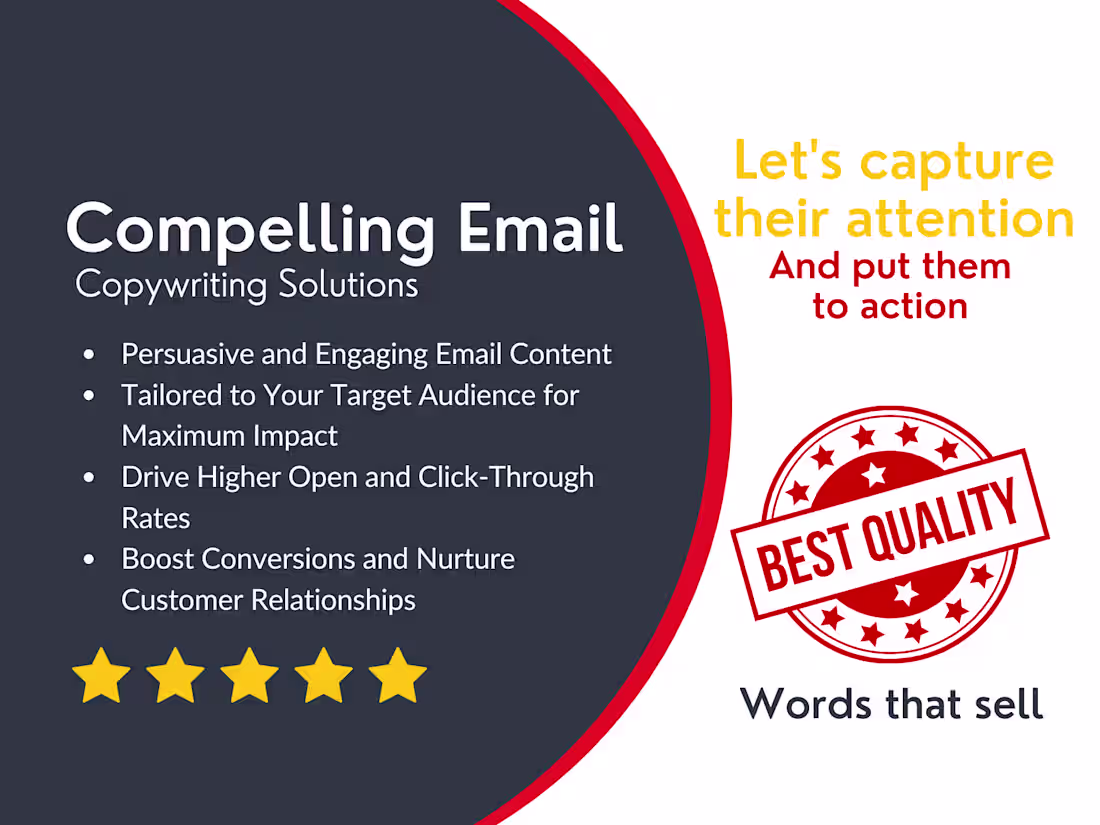 Cover image for Expert Email Copywriting Solutions