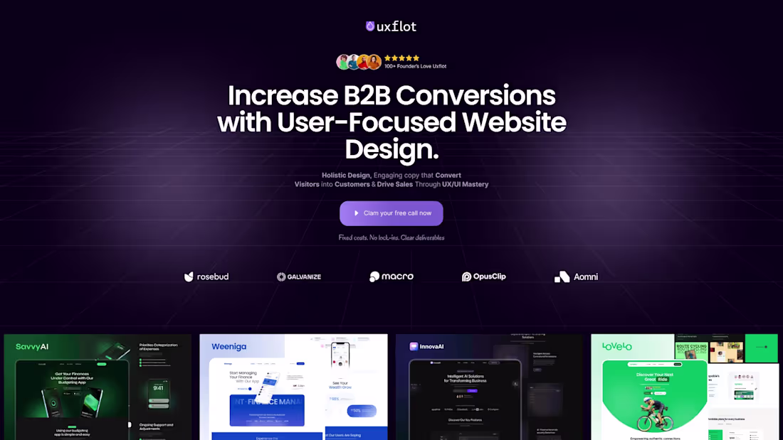 Cover image for B2B Conversions with UX-Driven Design – Uxflot.com