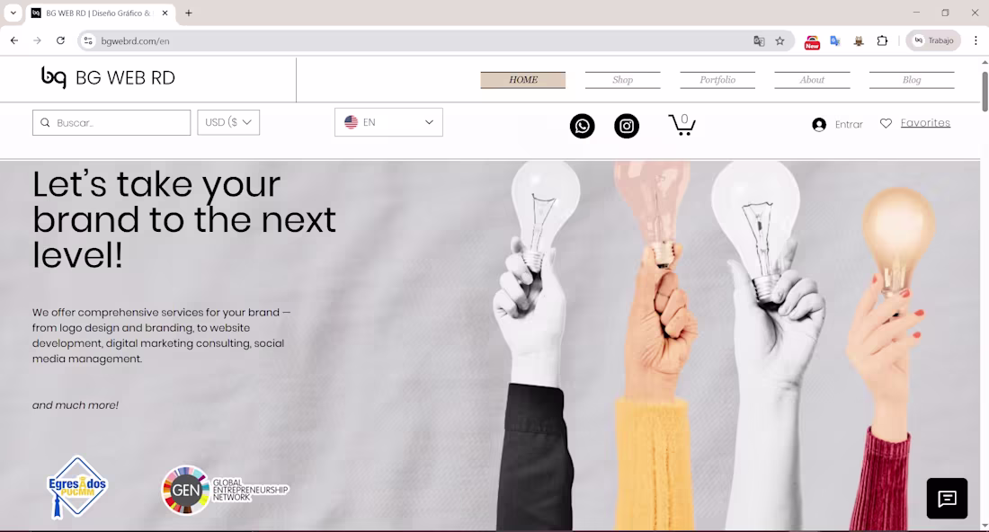 Cover image for We are BG WEB RD, a virtual advertising agency made up of pr...