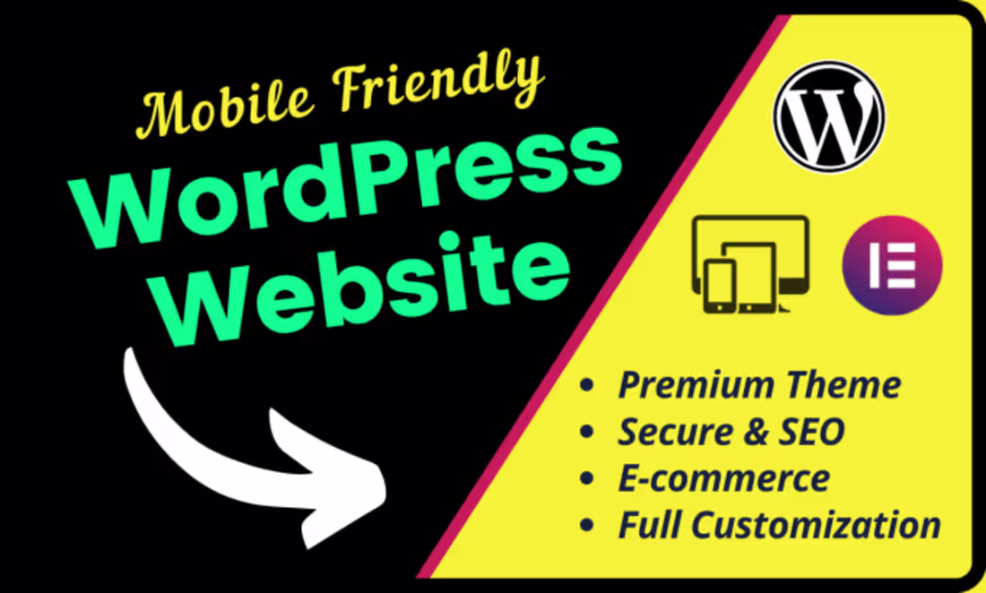 Cover image for I will create responsive WordPress website design or blog