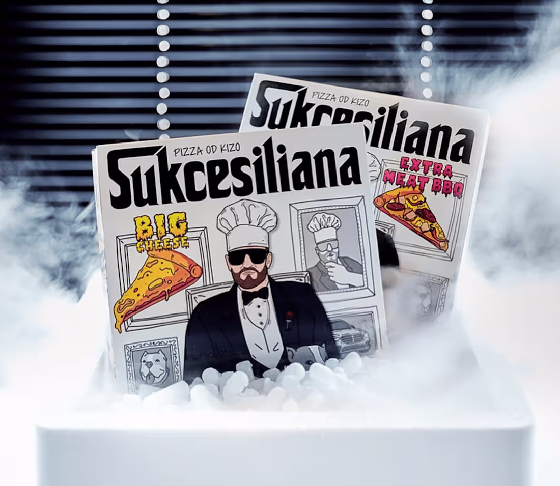 Cover image for Brand Identity for "Sukcesiliana" (pizza brand)