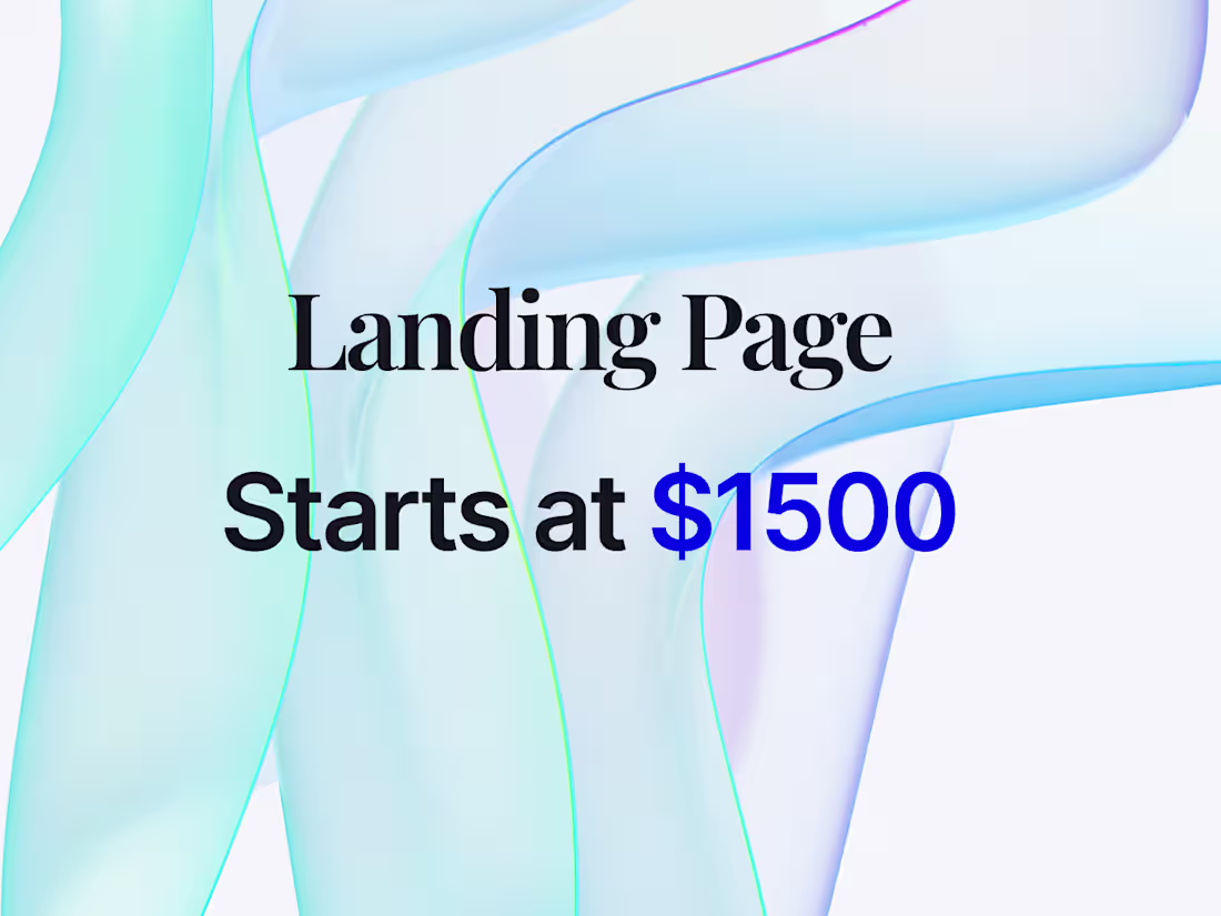 Cover image for Landing Page Design and Framer Development