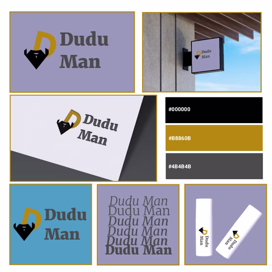 Cover image for Brand Identity Design for Dudu man a men's grooming brand fo...