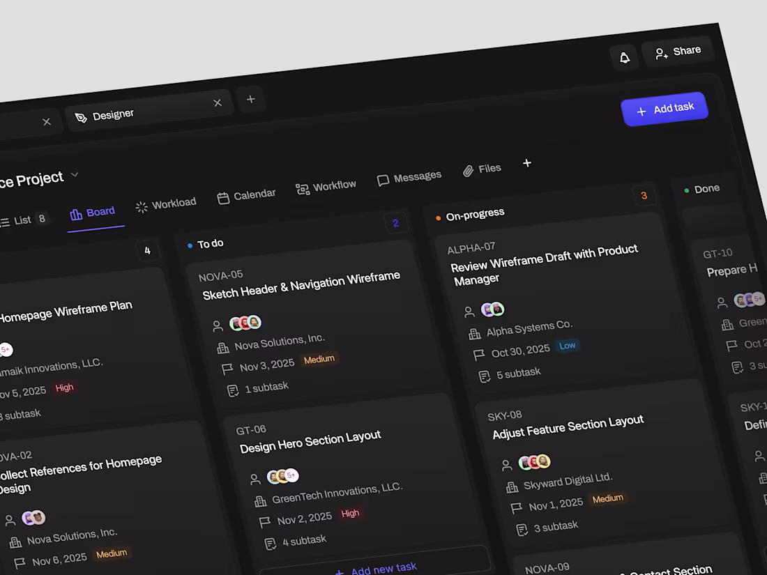 Cover image for Task Management Dashboard