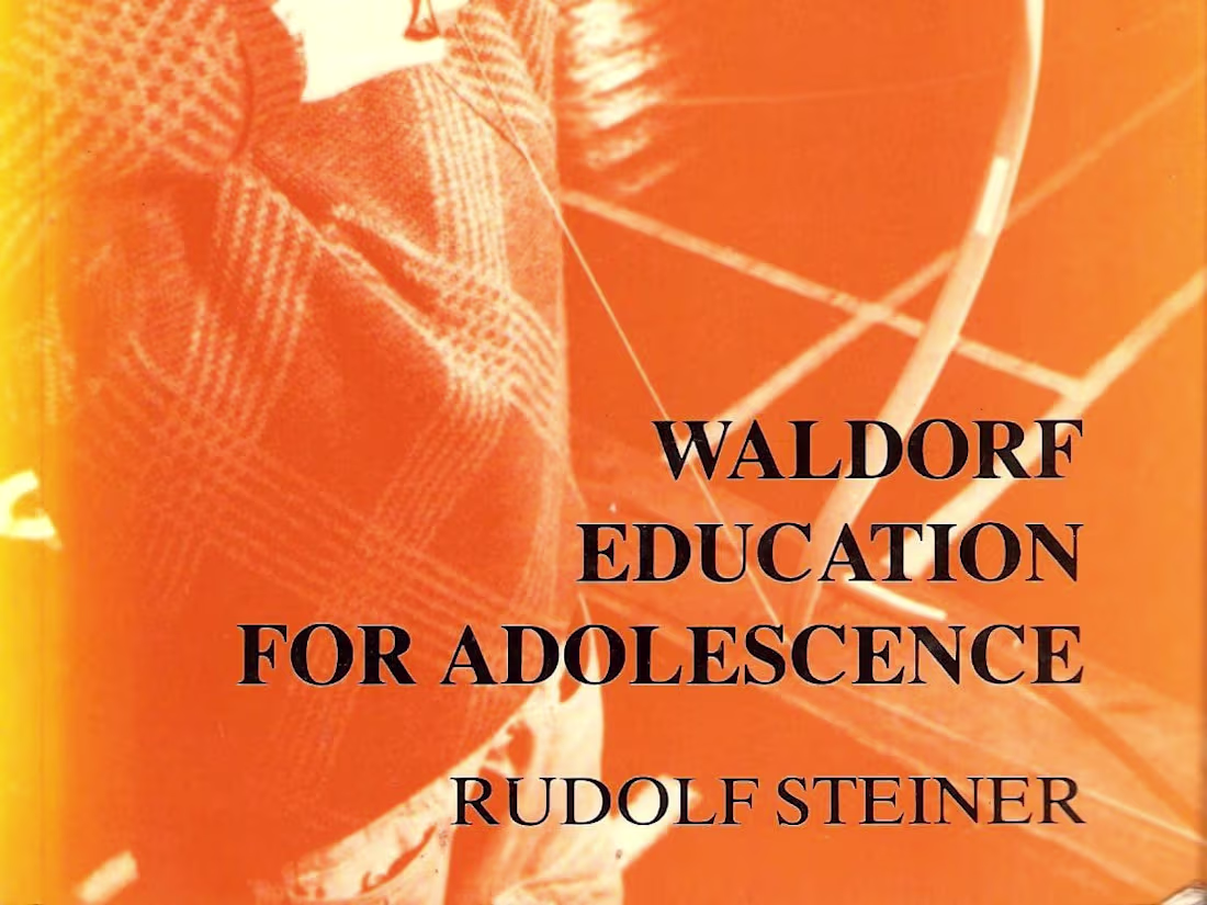 Cover image for Translation of the part of the book "Waldorf and adolescence"