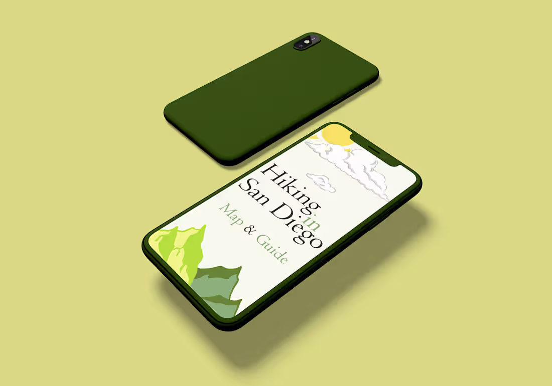 Cover image for San Diego Hiking Guide UI App Design 
