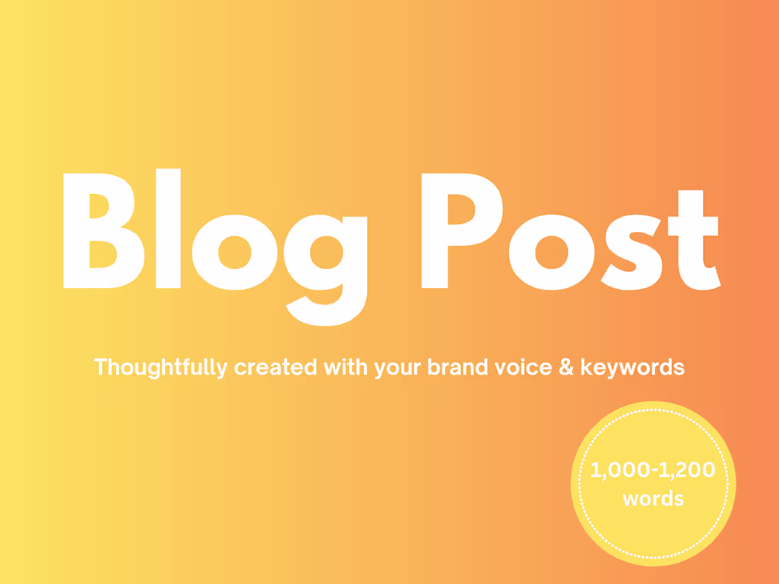 Cover image for 1,000-1,200 Word Blog Post