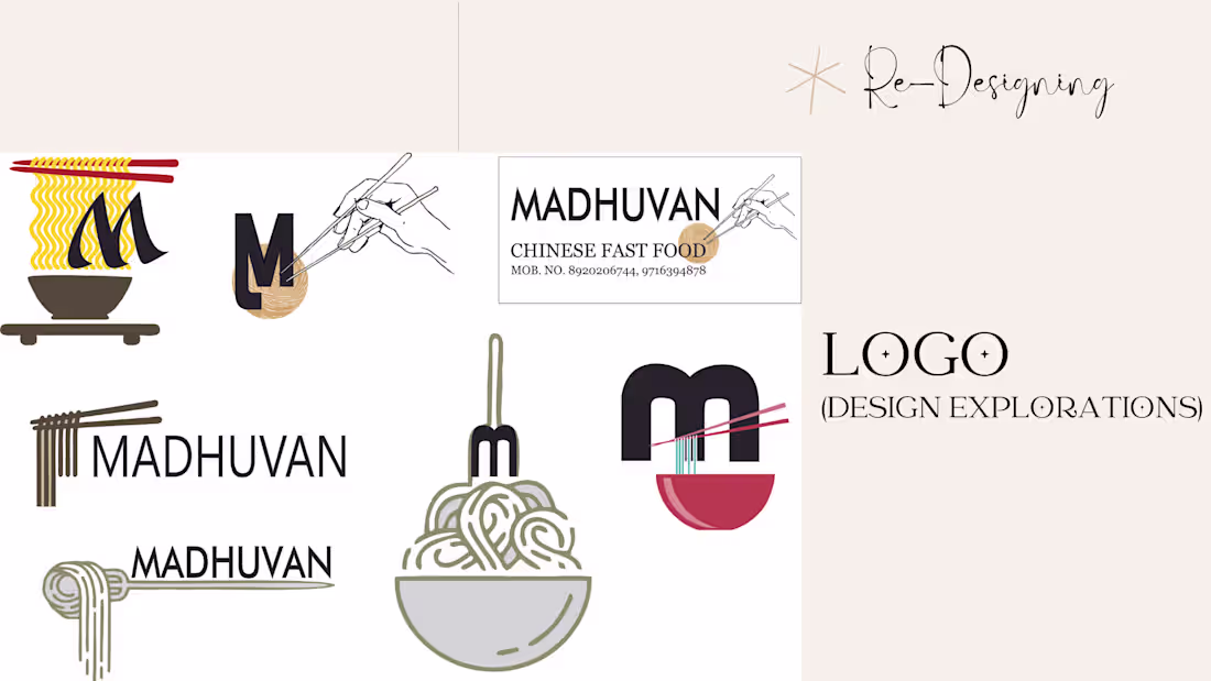 Cover image for madhuvan food truck branding on Behance