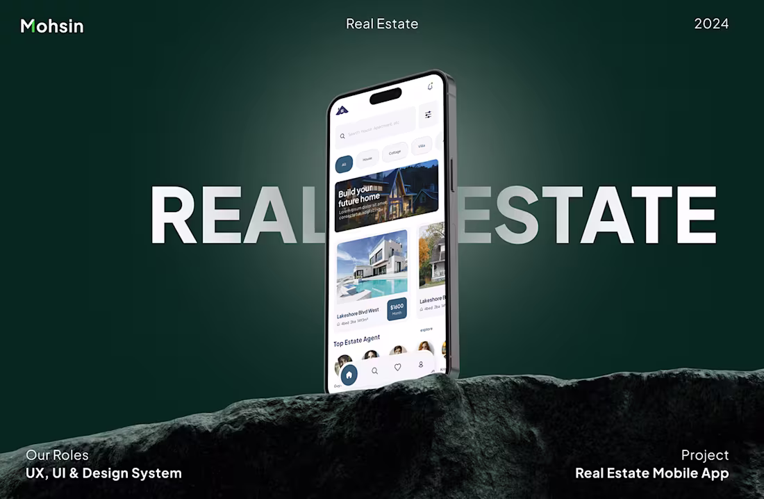 Cover image for Real Estate App UX Case Study :: Behance