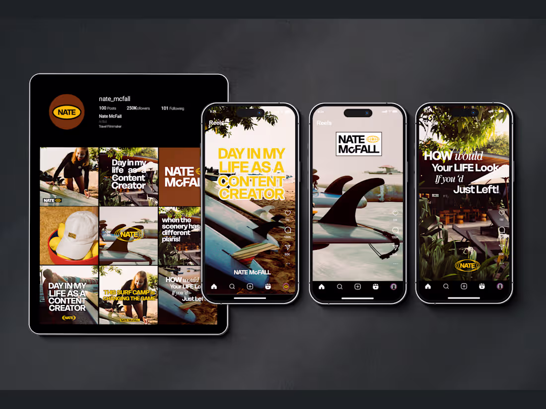 Cover image for Brand Identity for Travel Filmmaker & UGC Creator