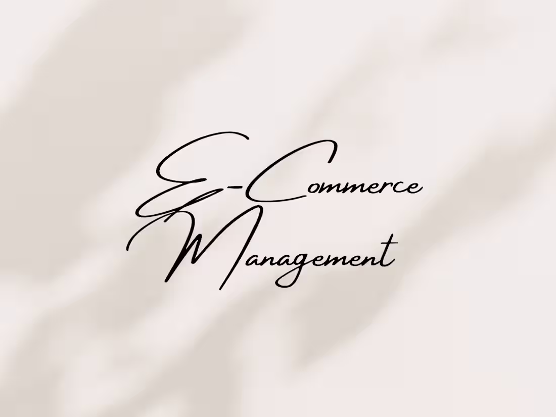 Cover image for E-Commerce Management & Marketing