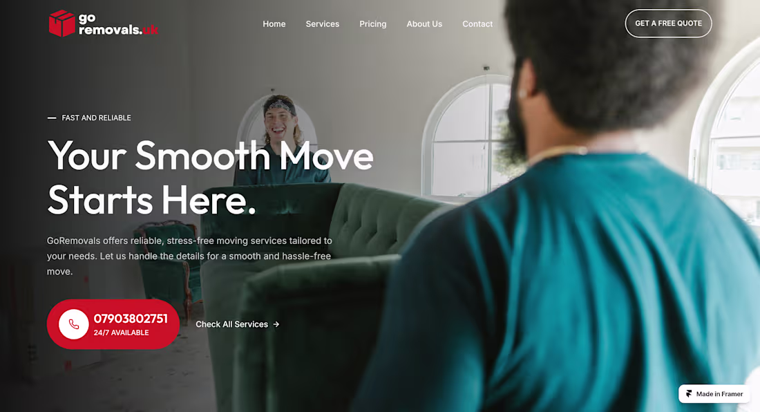 Cover image for Goremovals.uk Website & Branding