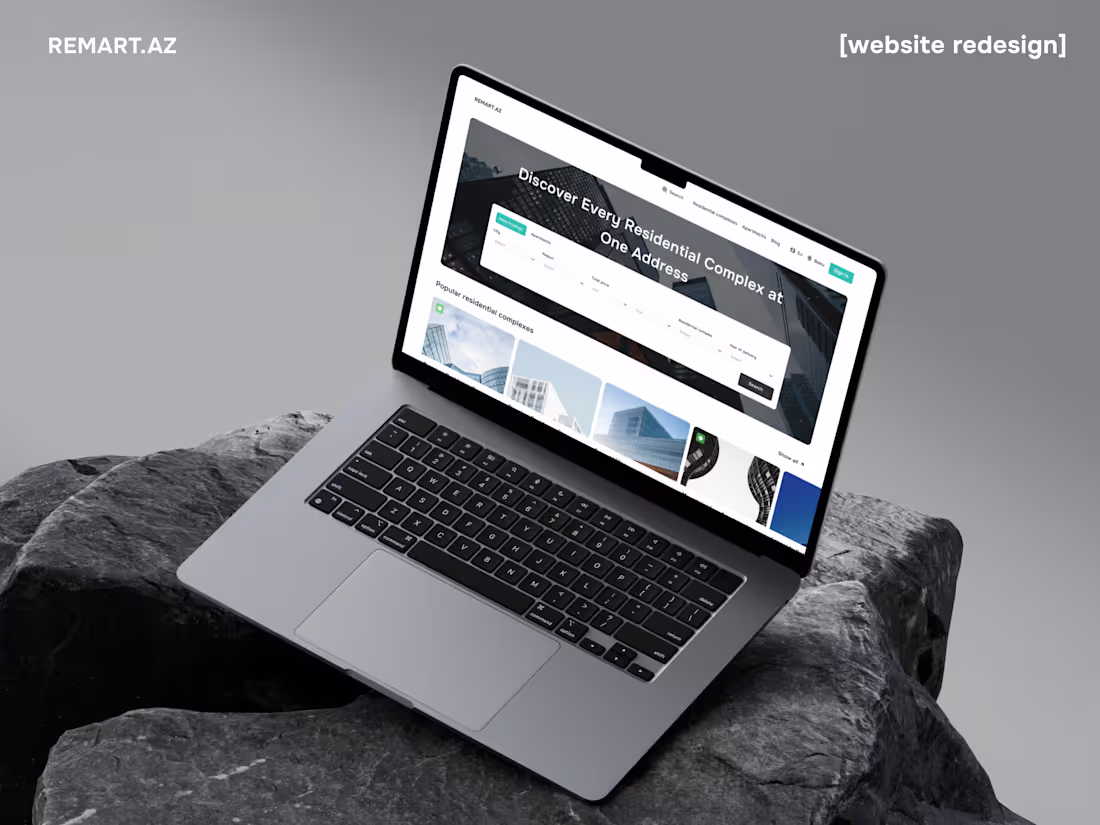 Cover image for Remart.az - Real Estate Web design