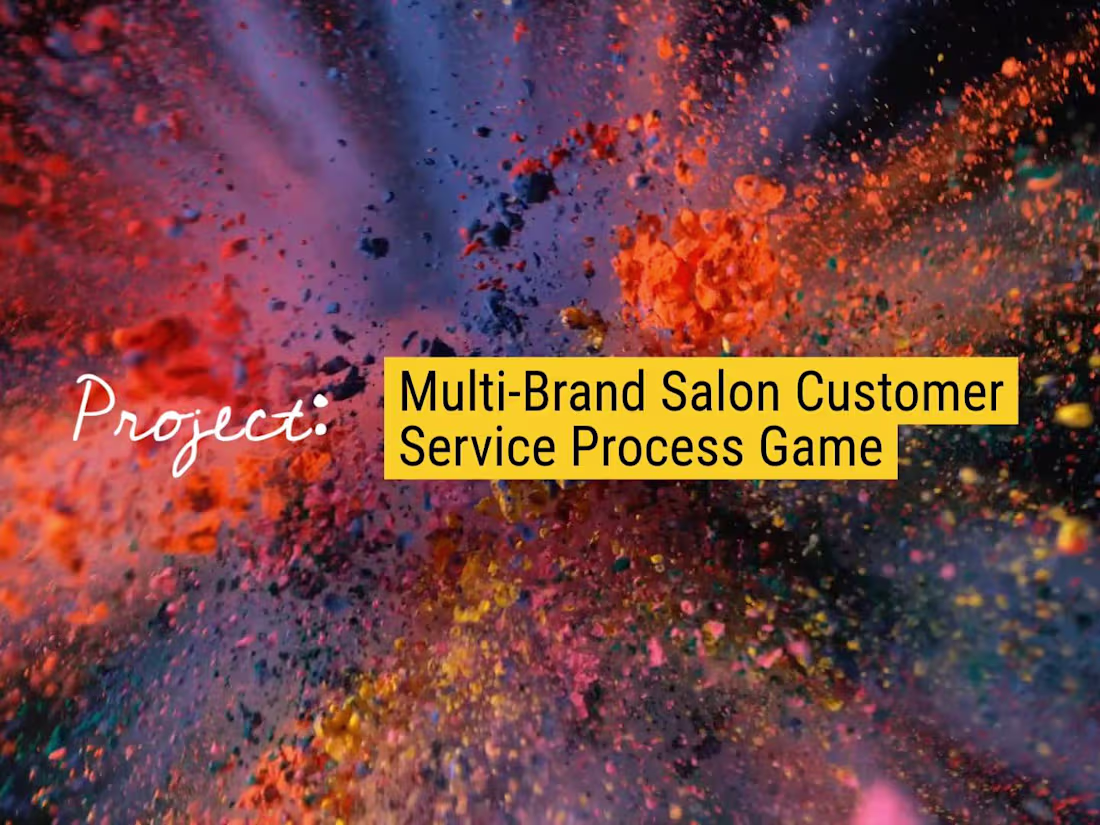 Cover image for Innovative Customer Service Learning Game for Salon Brands