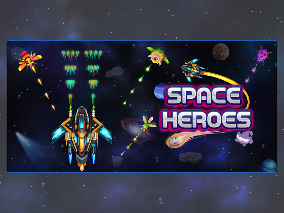 Cover image for Space Heroes – 2D Space Shooter Game