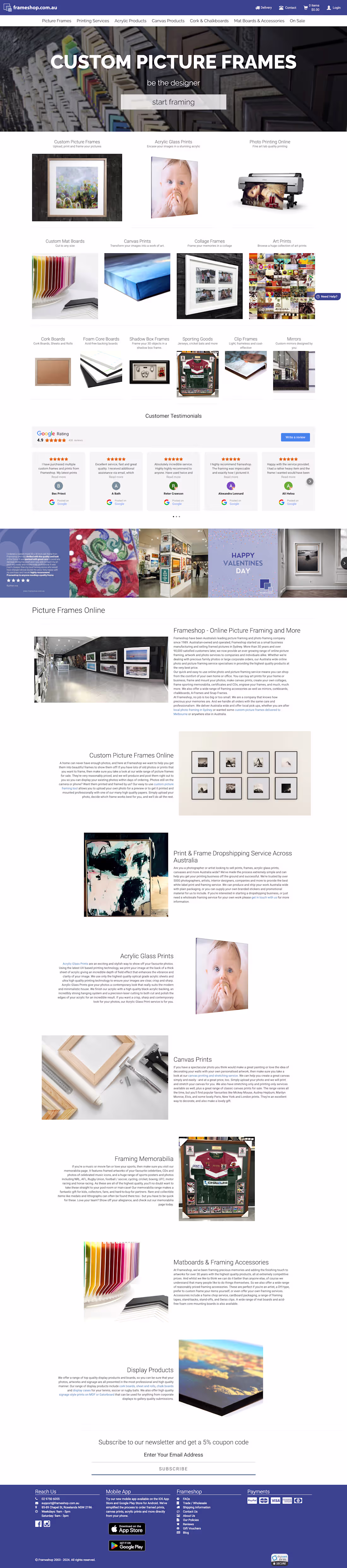 Cover image for FrameShop | Website, App, Backend, API  Development